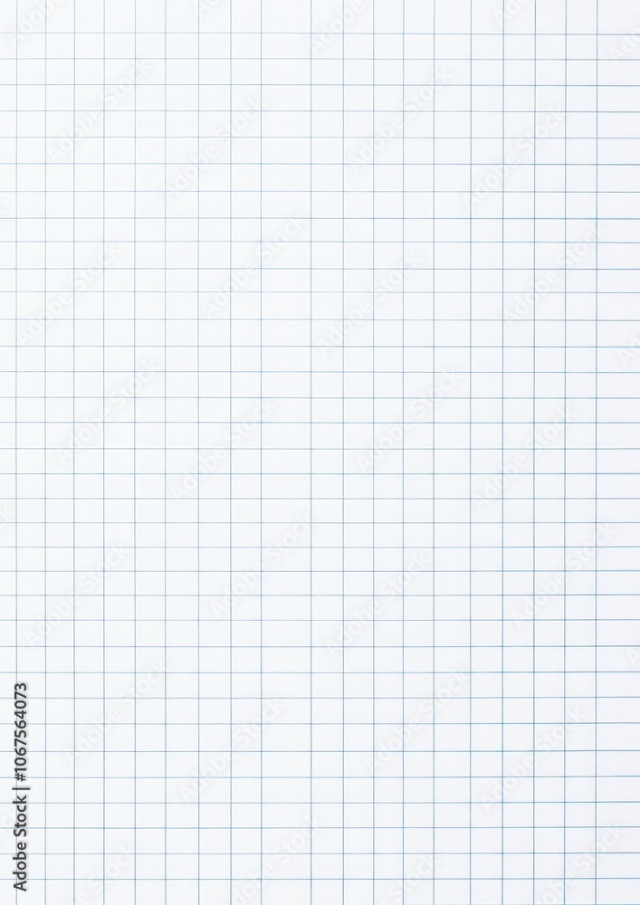 A blank sheet of white graph paper with lines background texture page. A blank sheet of white graph paper with lines background texture page.