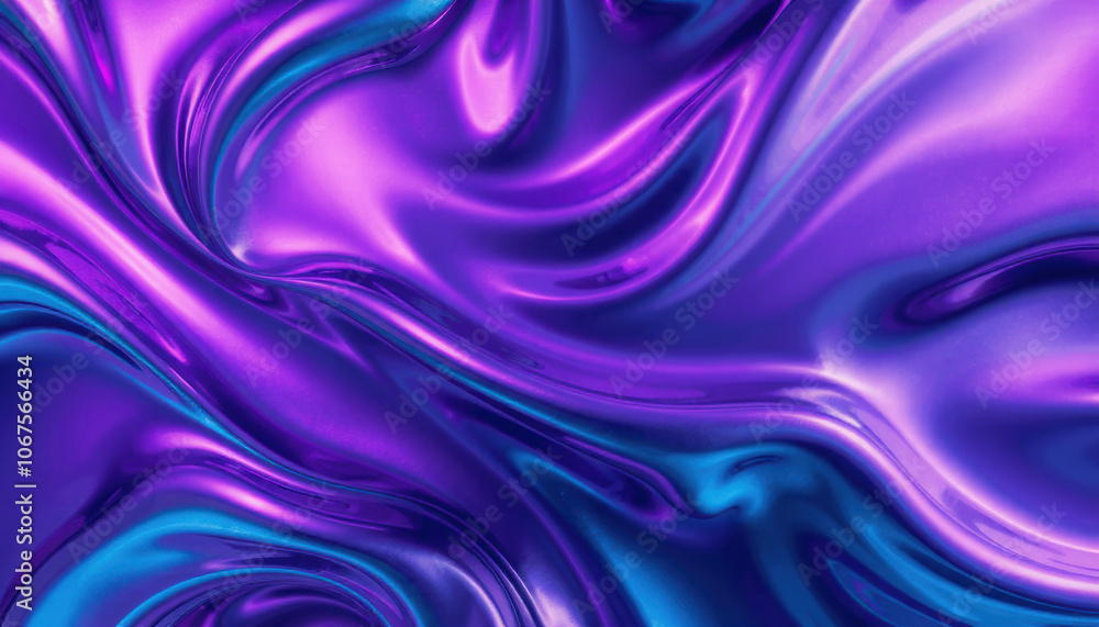Fototapeta premium vibrant and fluid abstract texture featuring swirling shades of purple and blue, creating mesmerizing visual effect. smooth surface reflects light beautifully, enhancing dynamic flow