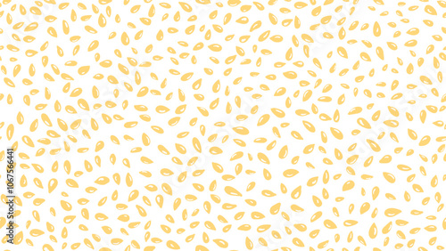 Pile of sesame Seed pattern Vector cereal scatter