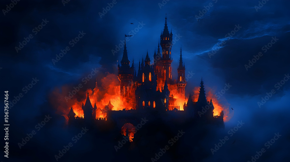 Halloween Castle at Night Halloween Castle at Night