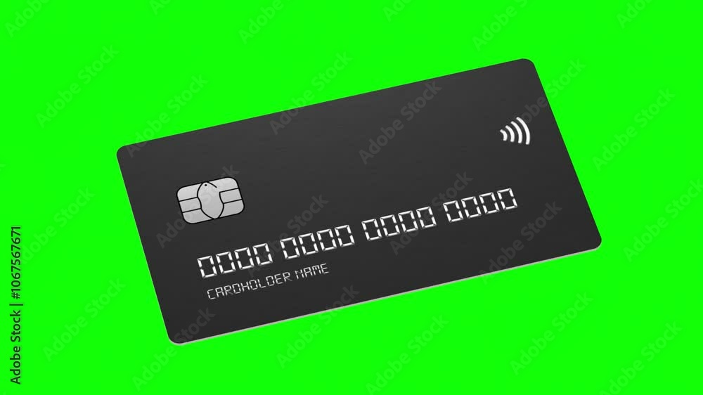3D Rendered Debit Cards Animation with Green Screen Background, Various Movements and Angles in 4K - Modern Banking Concept 3D Rendered Debit Cards Animation with Green Screen Background, Various Movements and Angles in 4K - Modern Banking Concept