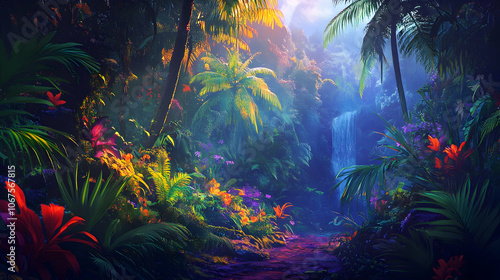 Lush Jungle Exploration: Capturing Vibrant Colors and Details in HDR