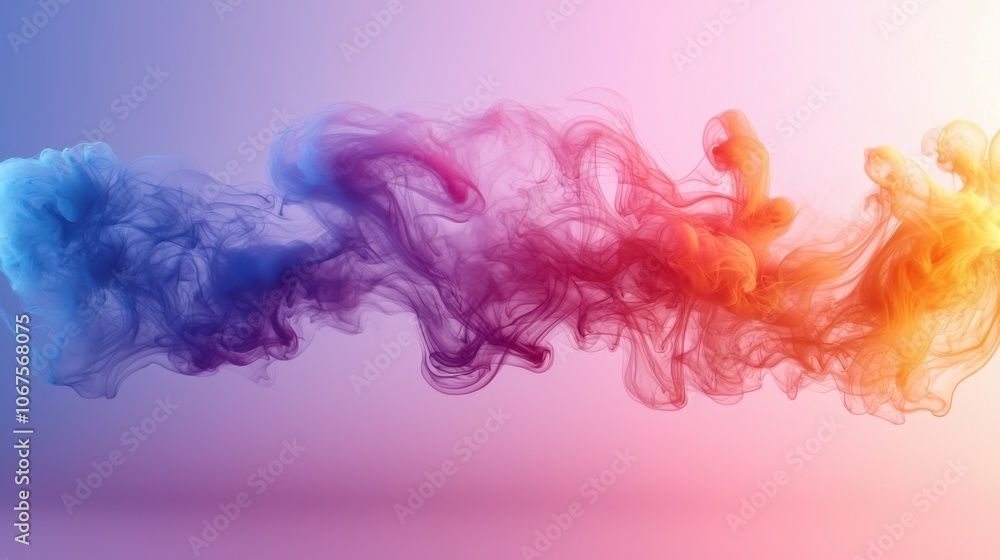 Obraz premium Editorial smoke effect, monochromatic gradient, modern publishing aesthetic, perfect for content sites, magazine-style layout, sophisticated movement