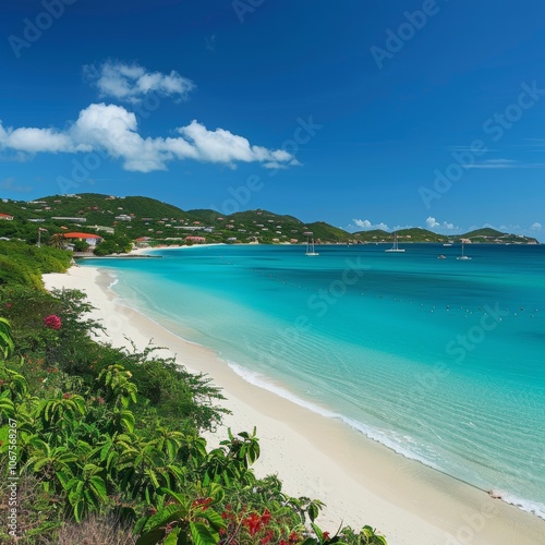 Scenery from Saint Martin, Caribbean Island 