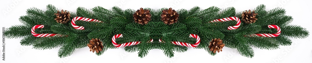 christmas fir banner in a row christmas fir banner in a row