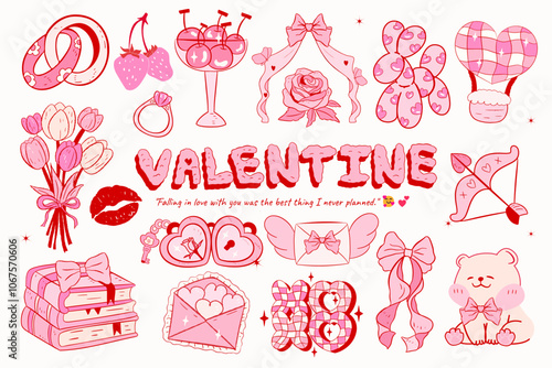 Valentine coquette clipart, cute, y2k, coquette aesthetic, bows clipart, crafts Bows, pink ribbon, Pink Coquette Ribbon Clipart Gift bow clipart Fashion clipart Decoration vintage valentine gift