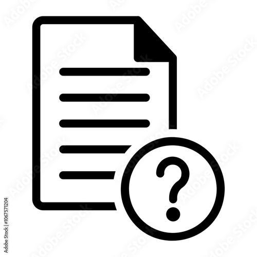 questionnaire line icon