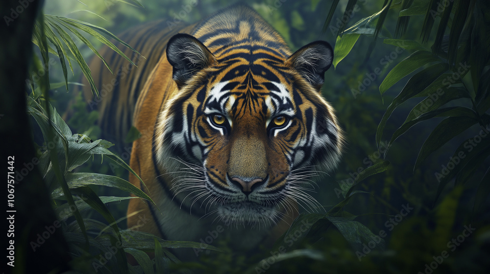 tiger in the bushes tiger in the bushes