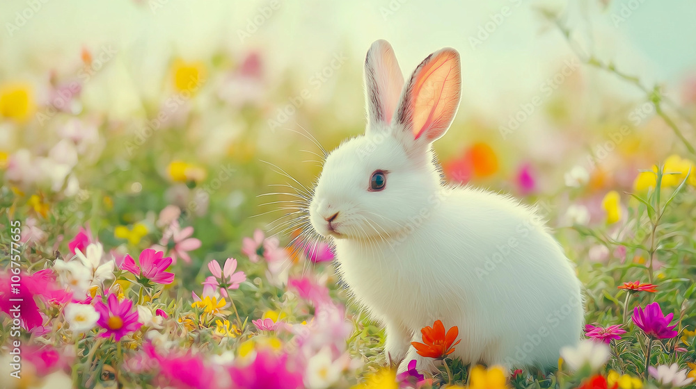 bunny in the grass bunny in the grass