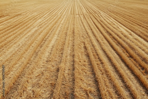 Brown Grass Field with Lone Tree