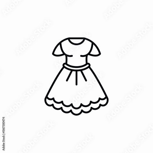 female dress icon sign vector