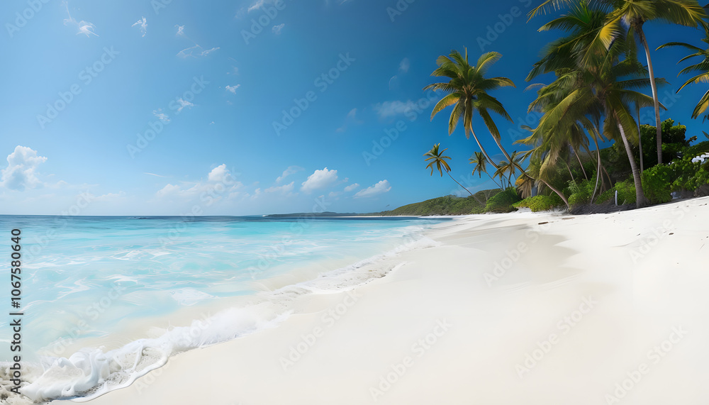 custom made wallpaper toronto digitalSerene view of Playa Rincón with crystal-clear waters