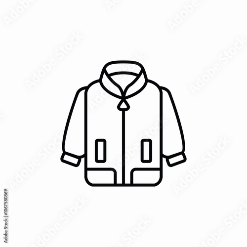 male jacket icon sign vector