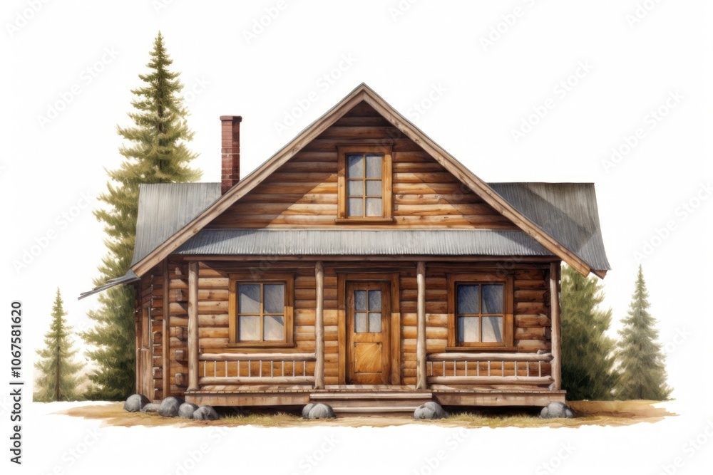 House architecture building cabin. House architecture building cabin.