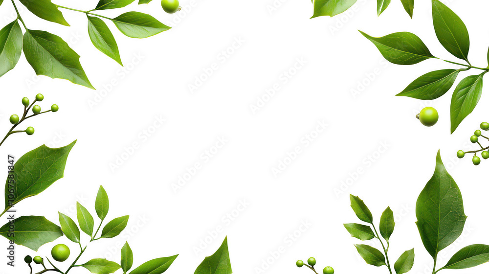 Christmas-Themed Holly Frame, Lush Green Leaves and Berries Outlining a White Background, Perfect for Holiday Greetings Christmas-Themed Holly Frame, Lush Green Leaves and Berries Outlining a White Background, Perfect for Holiday Greetings
