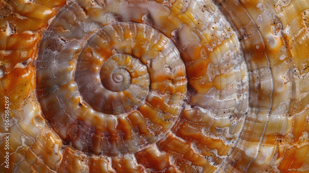 Nautilus shell in an abstract setting, showcasing its intricate spiral design. The shell's geometric pattern is a beautiful display of nature's artistry. Nautilus shell in an abstract setting, showcasing its intricate spiral design. The shell's geometric pattern is a beautiful display of nature's artistry.