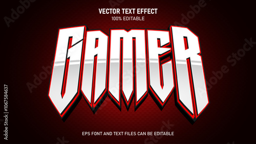 Esport gamer editable text effect