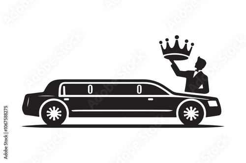 Stylish Limousine Silhouettes for Invitations, Posters & More