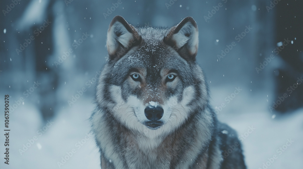 Obraz premium wolf in winter