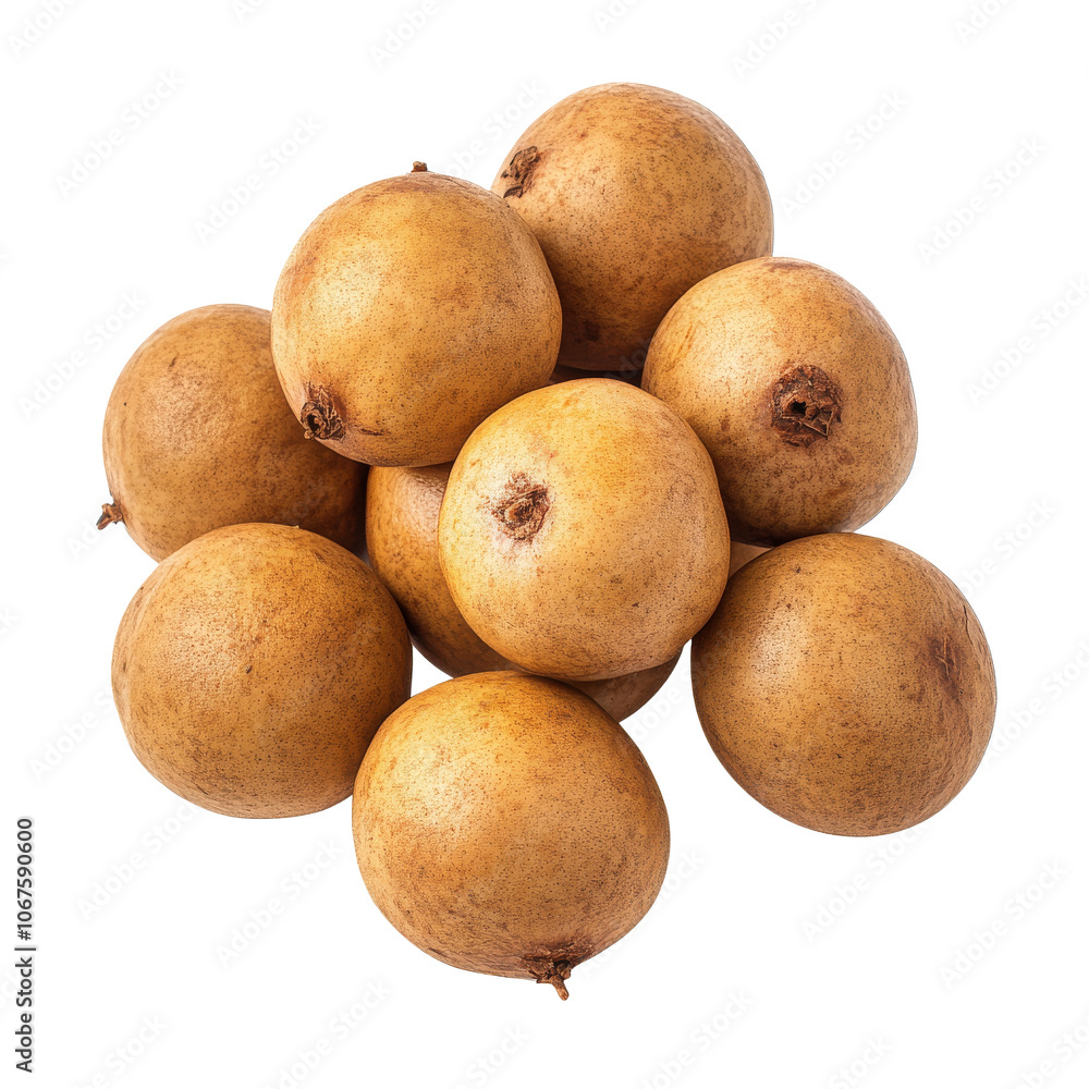 Fresh longan fruit stacked on a clean surface Fresh longan fruit stacked on a clean surface