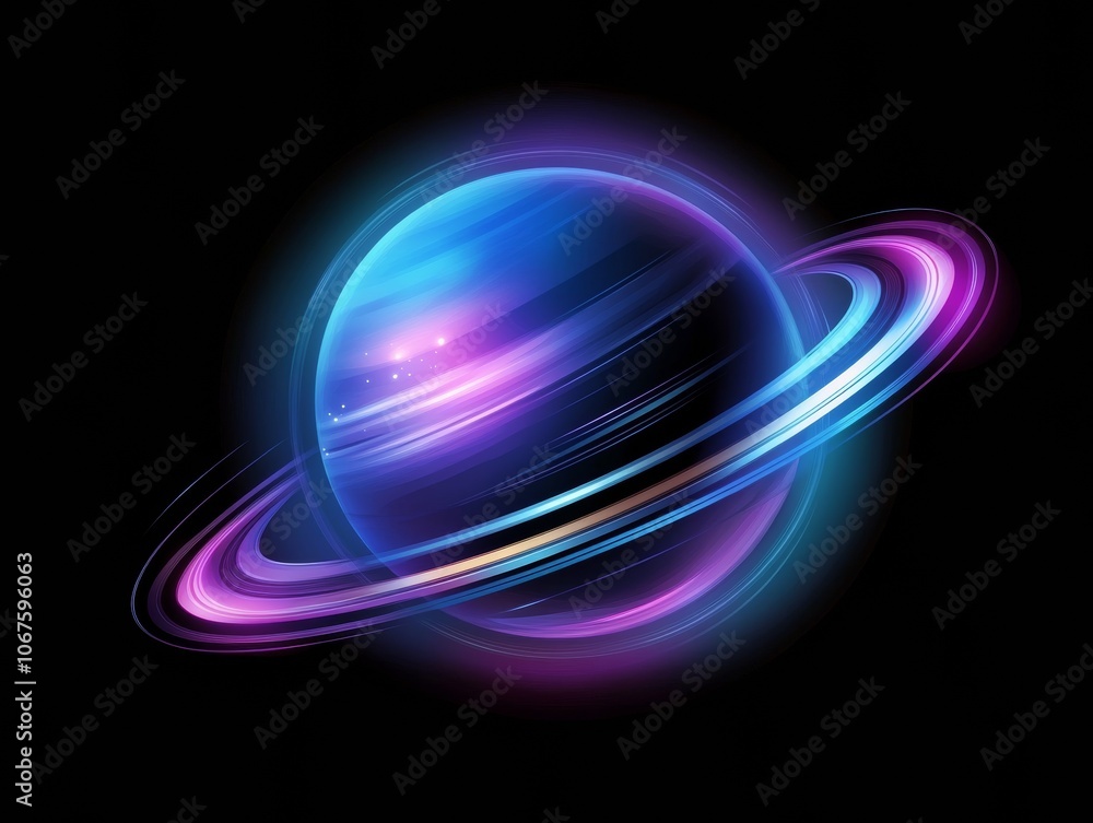 Mysterious Cosmic Wonder: A Vivid Icon ofPlanetMajestic Rings Mysterious Cosmic Wonder: A Vivid Icon ofPlanetMajestic Rings