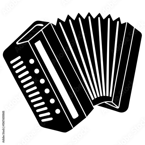 concertina isolated on white