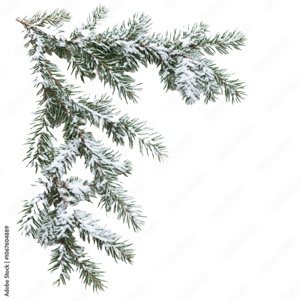 Naklejka premium christmas tree branch