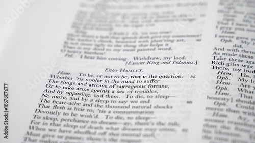 To be or not to be monologue from Hamlet