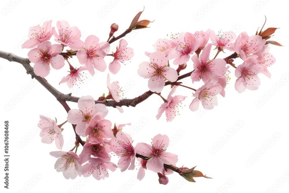 Sakura flowers with branch blossom plant white. Sakura flowers with branch blossom plant white.