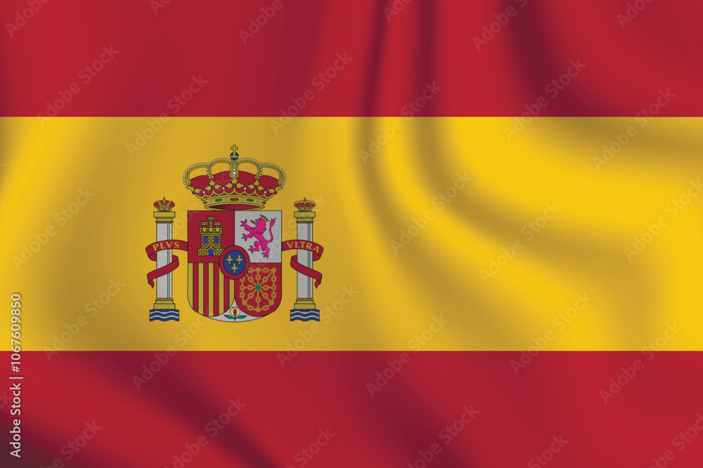 Flag of Spain. National symbol in official colors. Template icon. Abstract vector background Flag of Spain. National symbol in official colors. Template icon. Abstract vector background