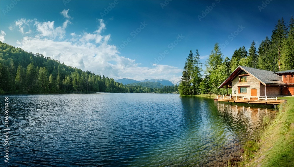 Fototapeta premium lake in the mountains