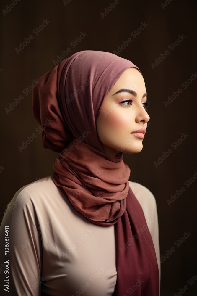 Portrait hijab scarf adult. Portrait hijab scarf adult.