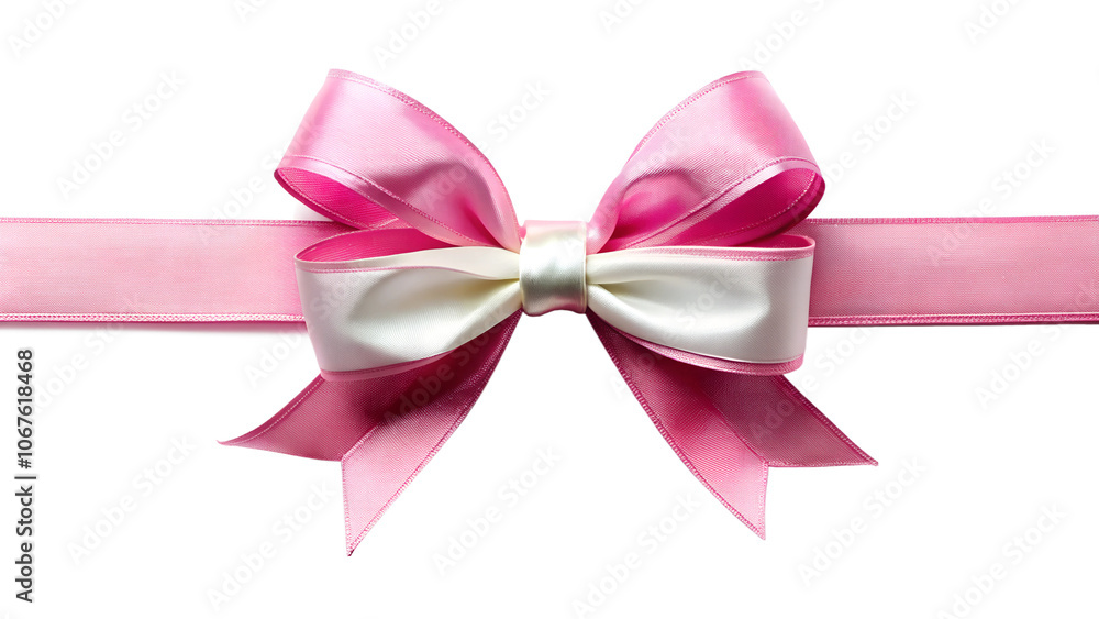 pink bow isolated on white background pink bow isolated on white background
