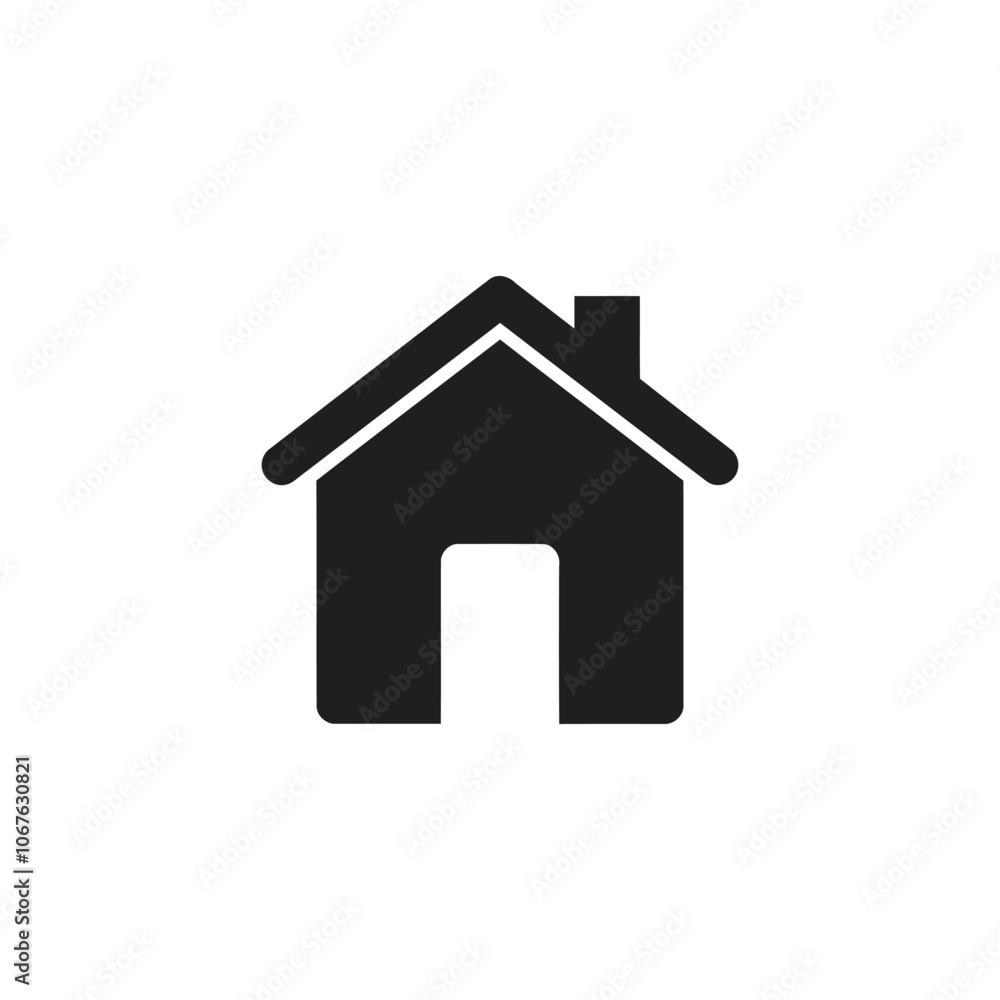 Black home icon design vector illustration Black home icon design vector illustration
