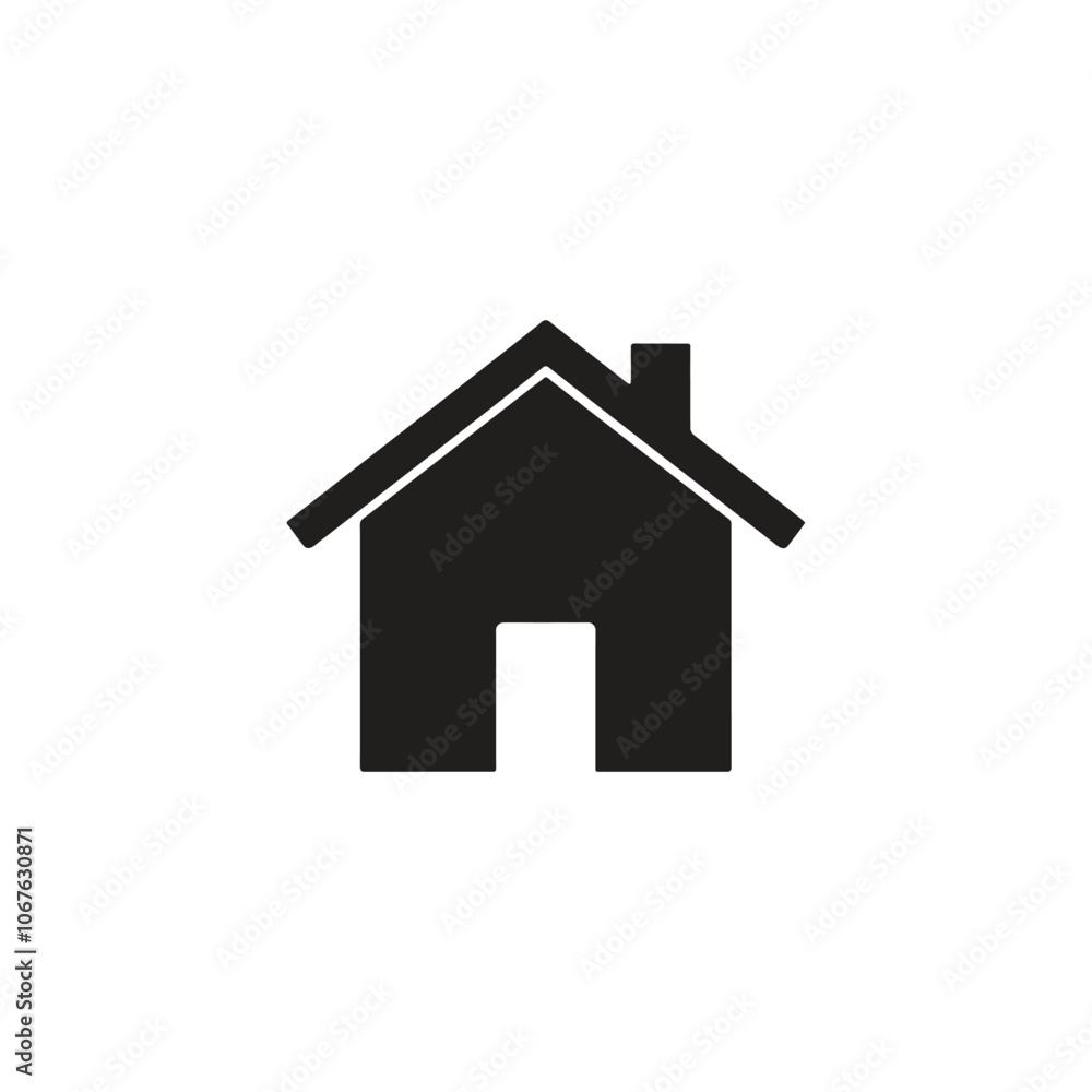 Black home icon design vector illustration Black home icon design vector illustration