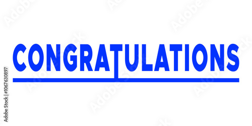 Congratulations typography text congrats typographic lettering sign vector banner isolated 