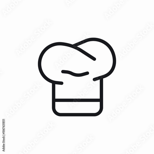 cook chief hat icon sign vector