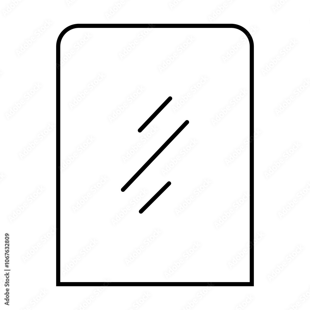Simple Flat Home Wall Mirror Icon Simple Flat Home Wall Mirror Icon