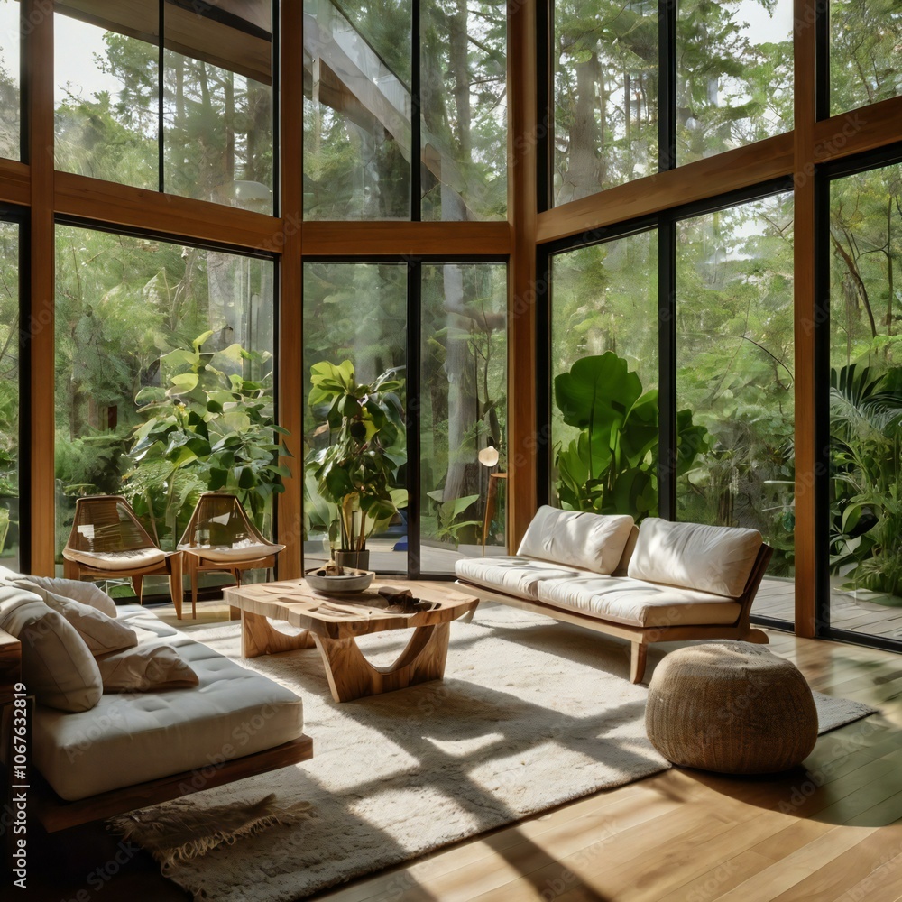 Modern Greenhouse Living Space Modern Greenhouse Living Space