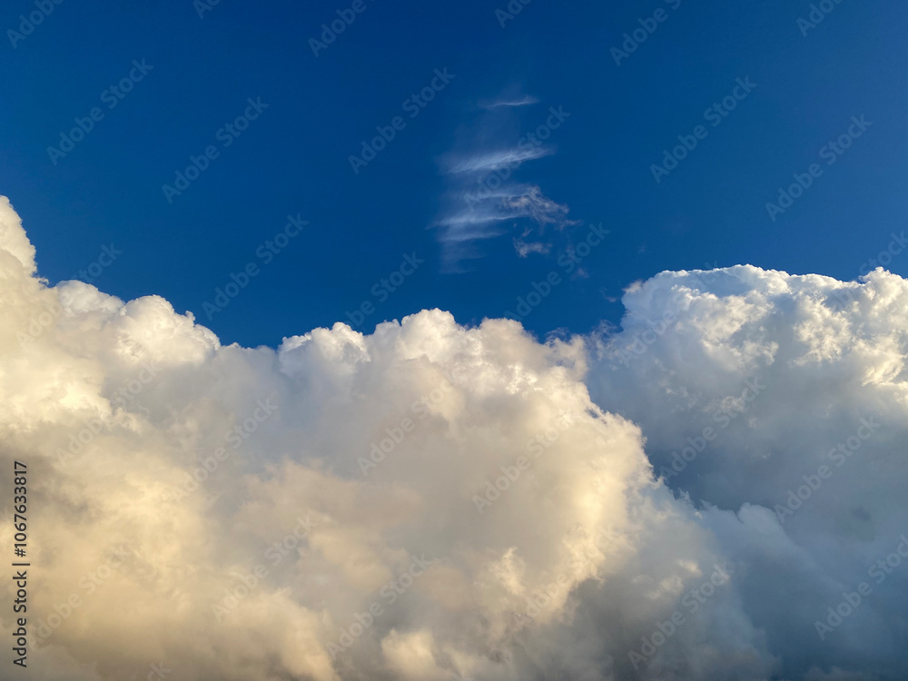 Obraz premium blue sky with clouds for background