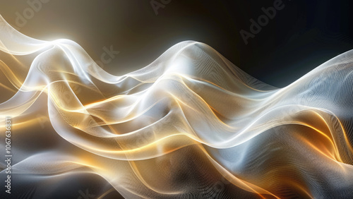 Abstract Golden and White Waveforms with Digital Particle Flow