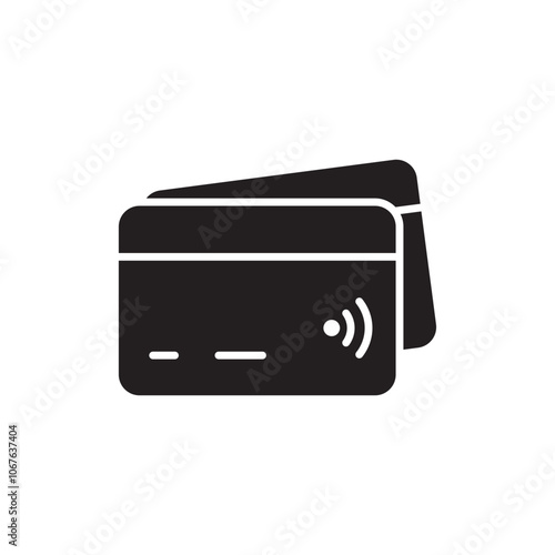 Credit Card Icon Representing Direct Payment Options, Financial Transactions, and Cashless Payments