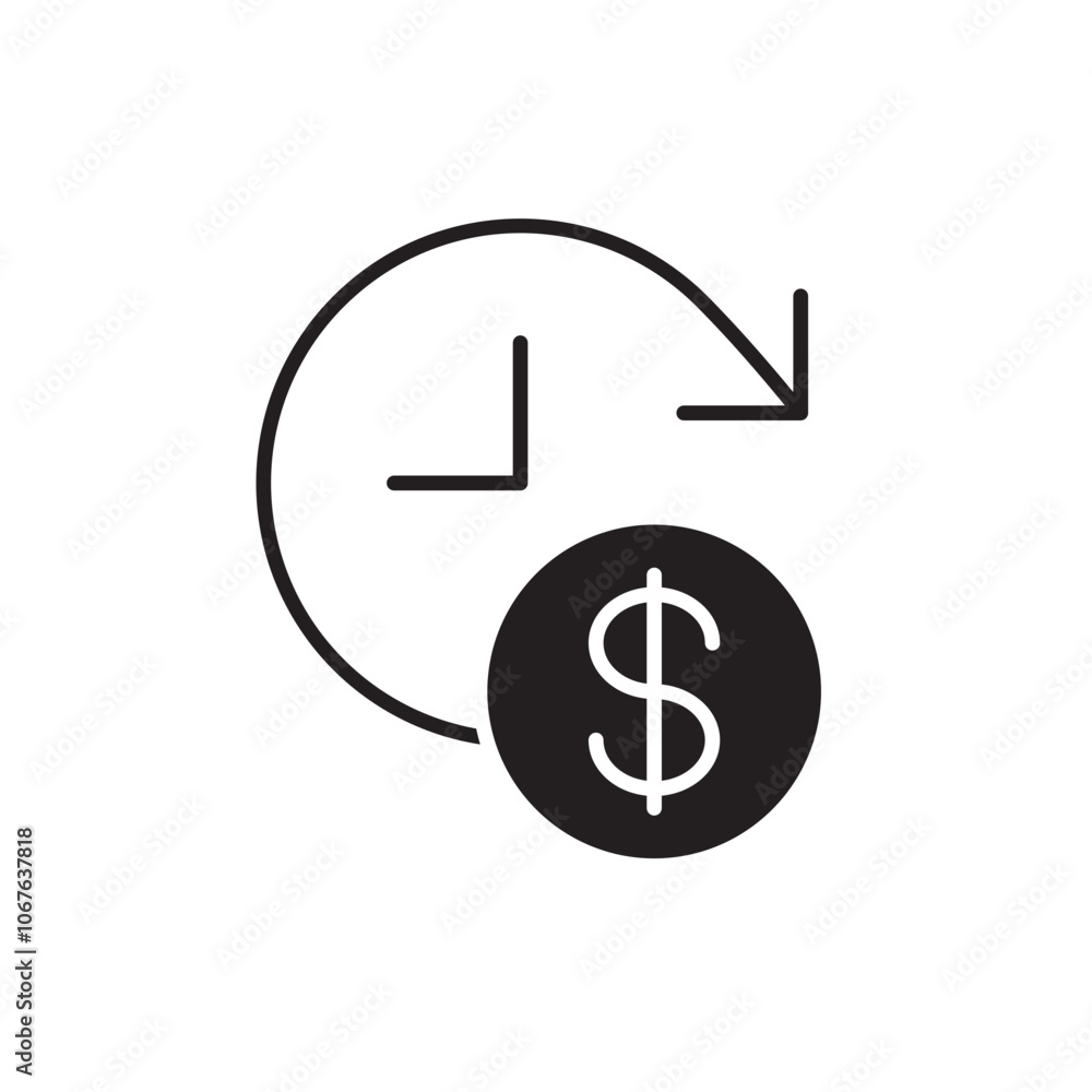 Recurring Payment Icon with Circular Arrows, Representing Automatic Billing, Subscription Payments, and Ongoing Transactions Recurring Payment Icon with Circular Arrows, Representing Automatic Billing, Subscription Payments, and Ongoing Transactions