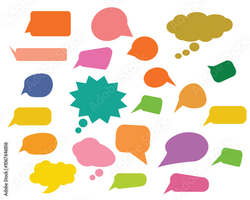 "Minimalist speech bubble, perfect for conversation."