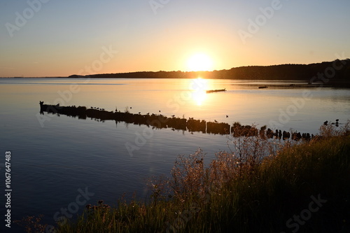 Abend am Stettiner Haff bei Kamminke