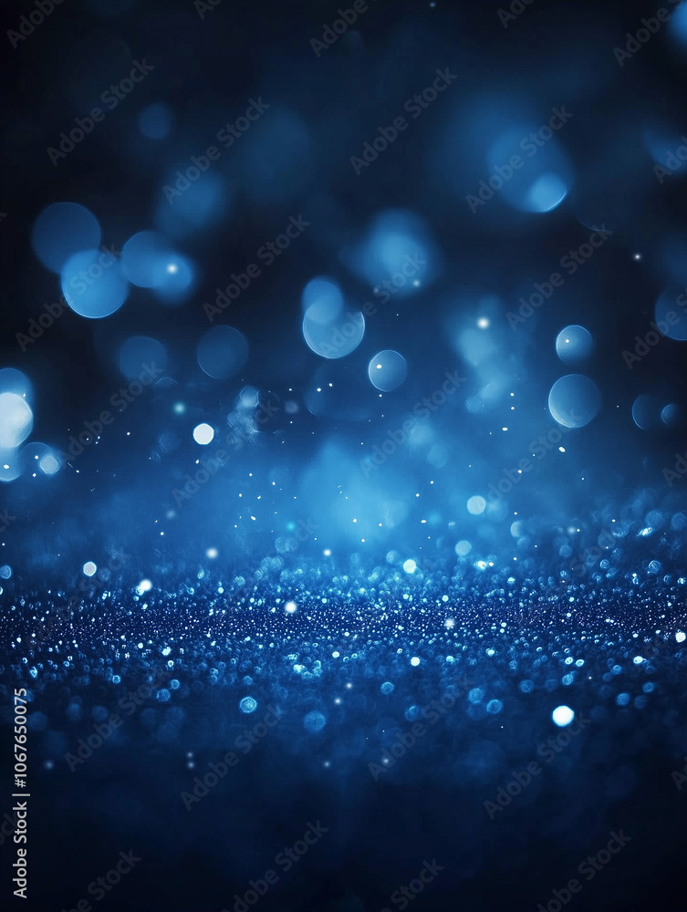 Dark blue background with glowing dots at night Dark blue background with glowing dots at night