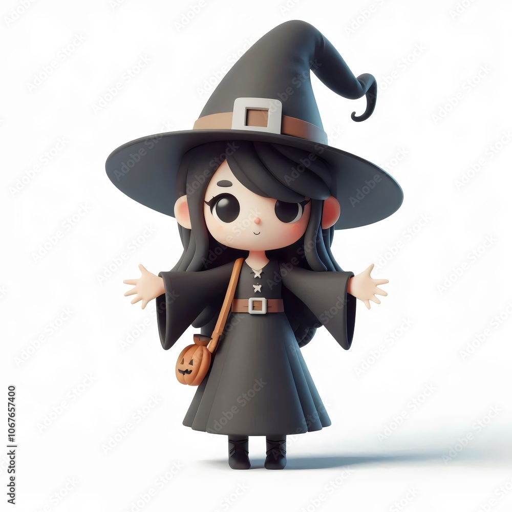 witch isolated on white background witch isolated on white background