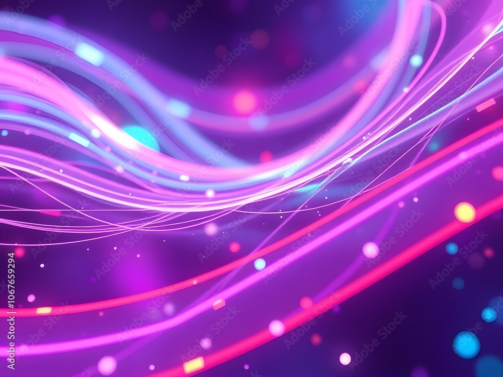 Abstract neon colorful curve holographic 3D fluid glass effect background image Abstract neon colorful curve holographic 3D fluid glass effect background image