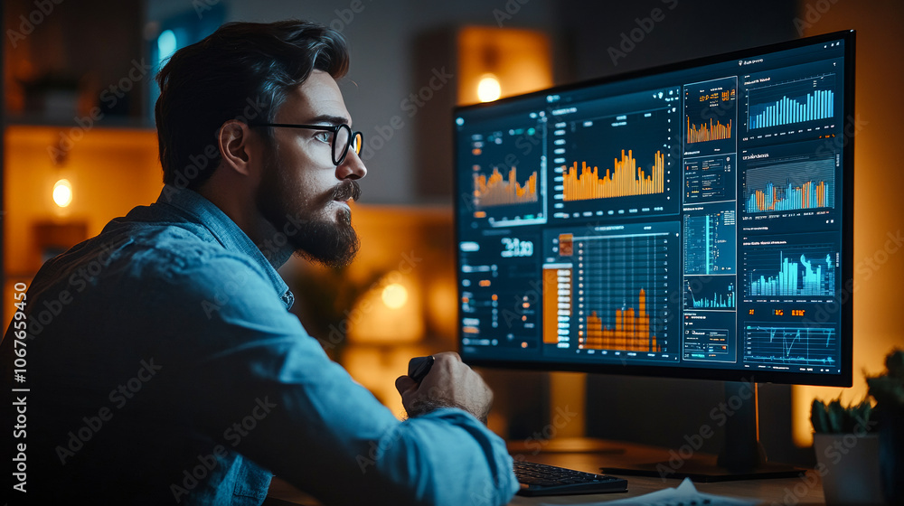 Video Call with Financial Consultant Discussing Charts Video Call with Financial Consultant Discussing Charts