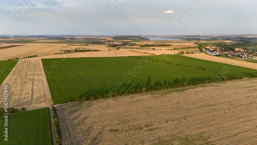 Feld Drohnenaufnahme